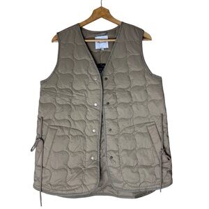 Madewell NWT Quilted Oversized Puffer Tie Waist Vest Size Small